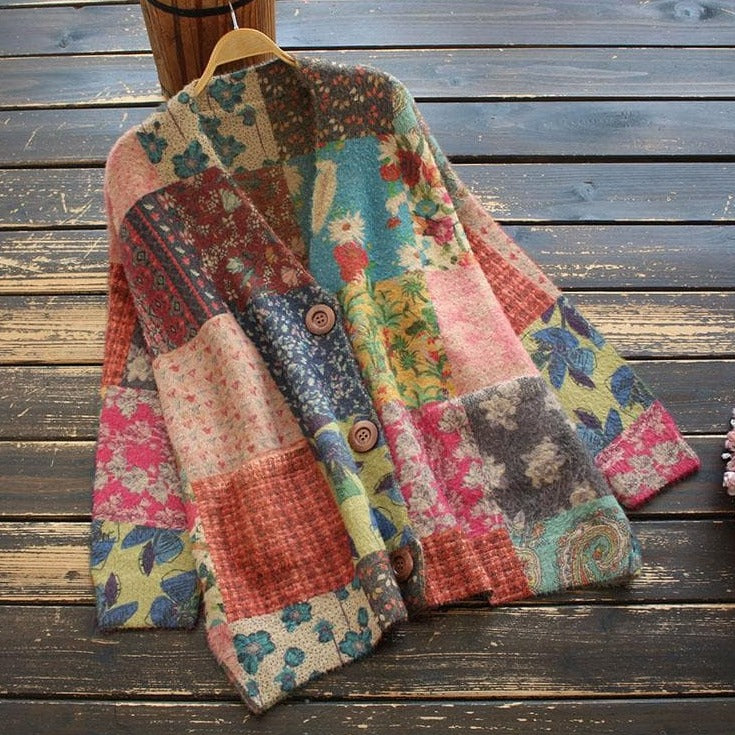 Patchwork-Cardigan