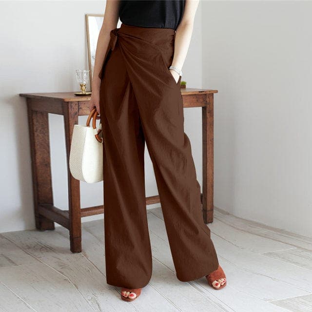 Valenzora – Elegante Wickelhose mit hohem Bund