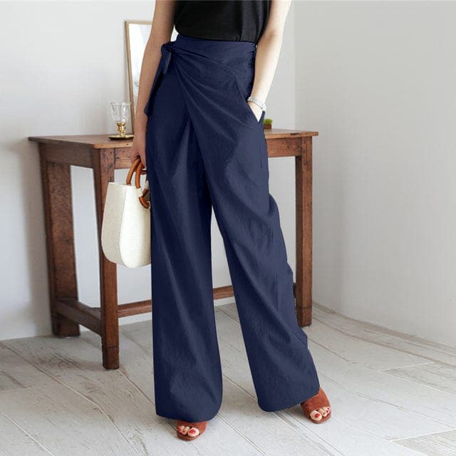 Valenzora – Elegante Wickelhose mit hohem Bund