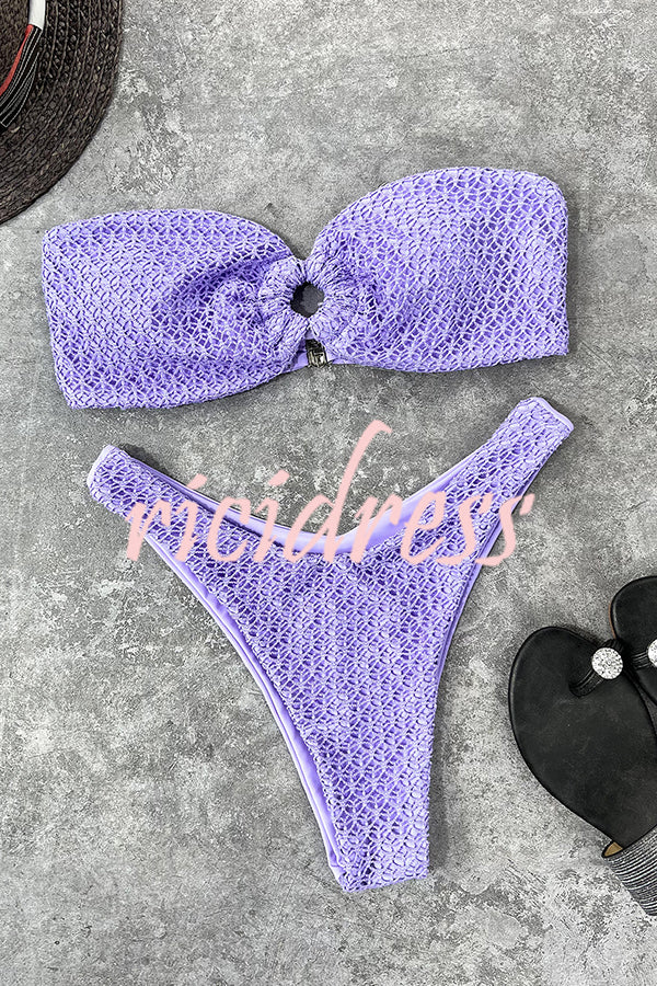 Valenzora bandeau bikini with a ring neckline