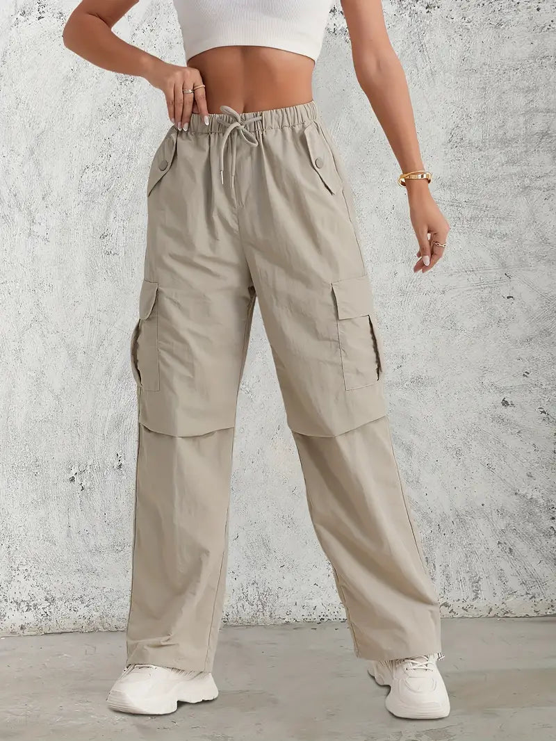Valenzora | Cargohose mit hohem Bund – Damen-Utility-Hose