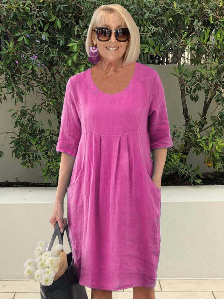 Valenzora | Strandtunika-Kleid mit Taschen Plus Size