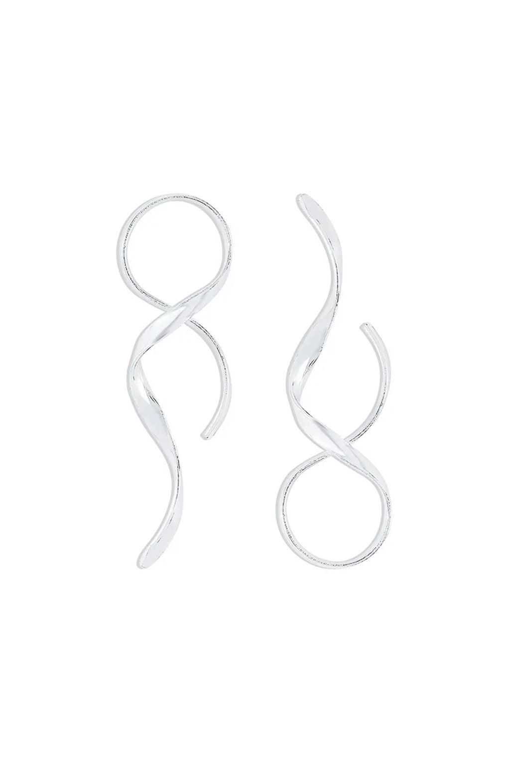 Valenzora | Schlanke Spiral-Ohrringe mit modernem Design für Damen