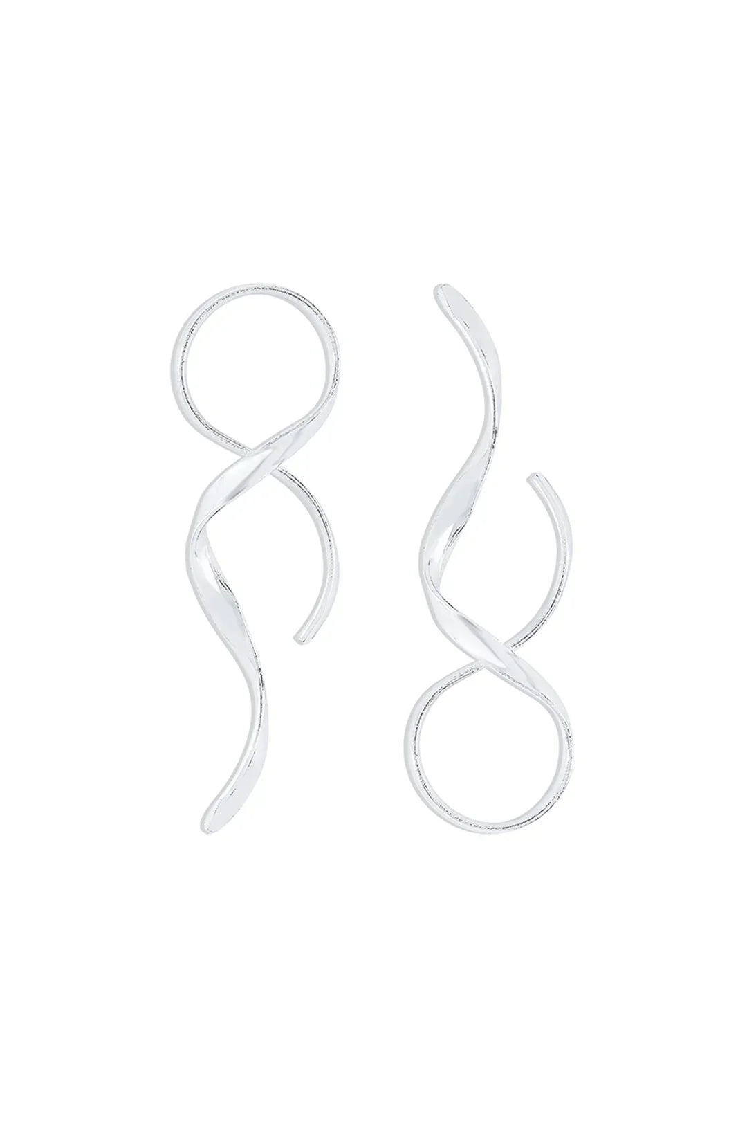 Valenzora | Schlanke Spiral-Ohrringe mit modernem Design für Damen