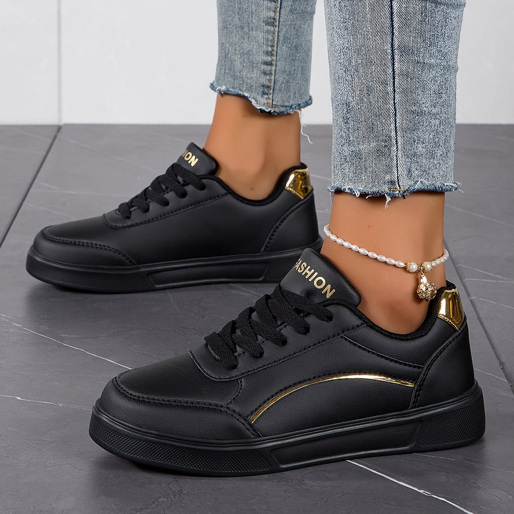Valenzora | Einfarbige Damen-Sneaker mit weicher Sohle