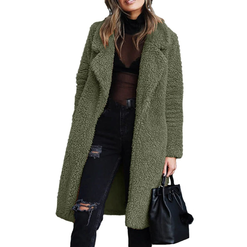 Valenzora | Elegant plush winter jacket for women