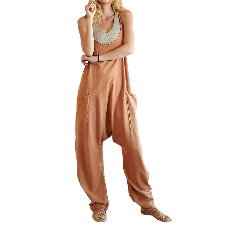 Valenzora | Ärmelloser Jumpsuit mit weitem Bein für Damen
