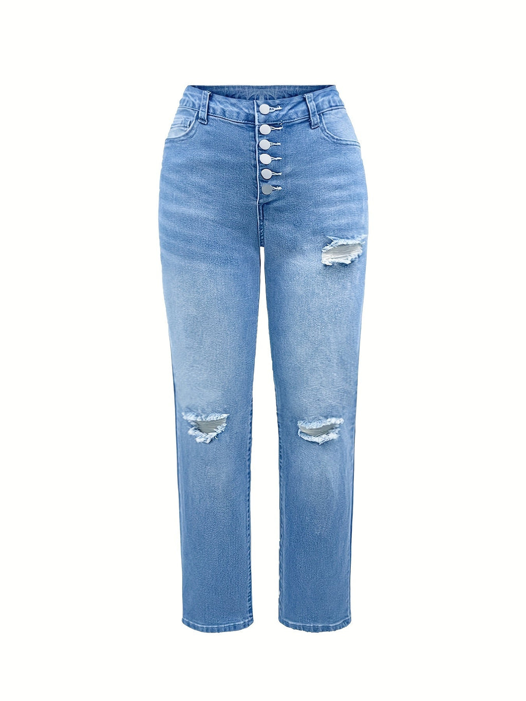 Valenzora | Damen-Stretchjeans in verwaschenem Blau