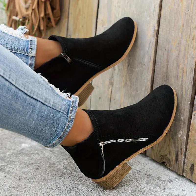 Valenzora | Boots Stylish design with practical zipper