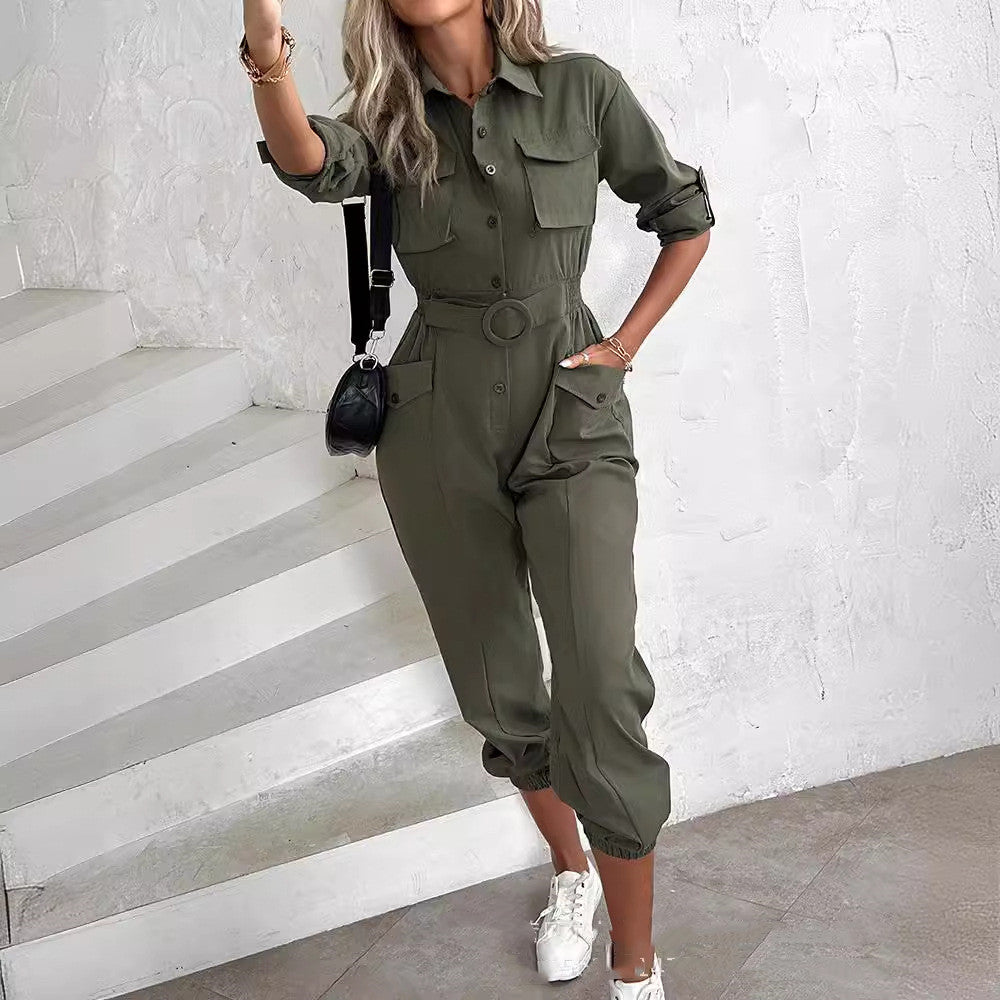 Valenzora Cargo-Taillen-Jumpsuit für Damen