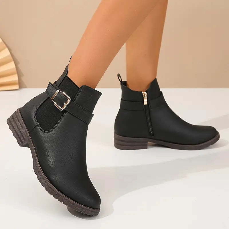 Valenzora | Casual non-slip ankle boot with side zipper