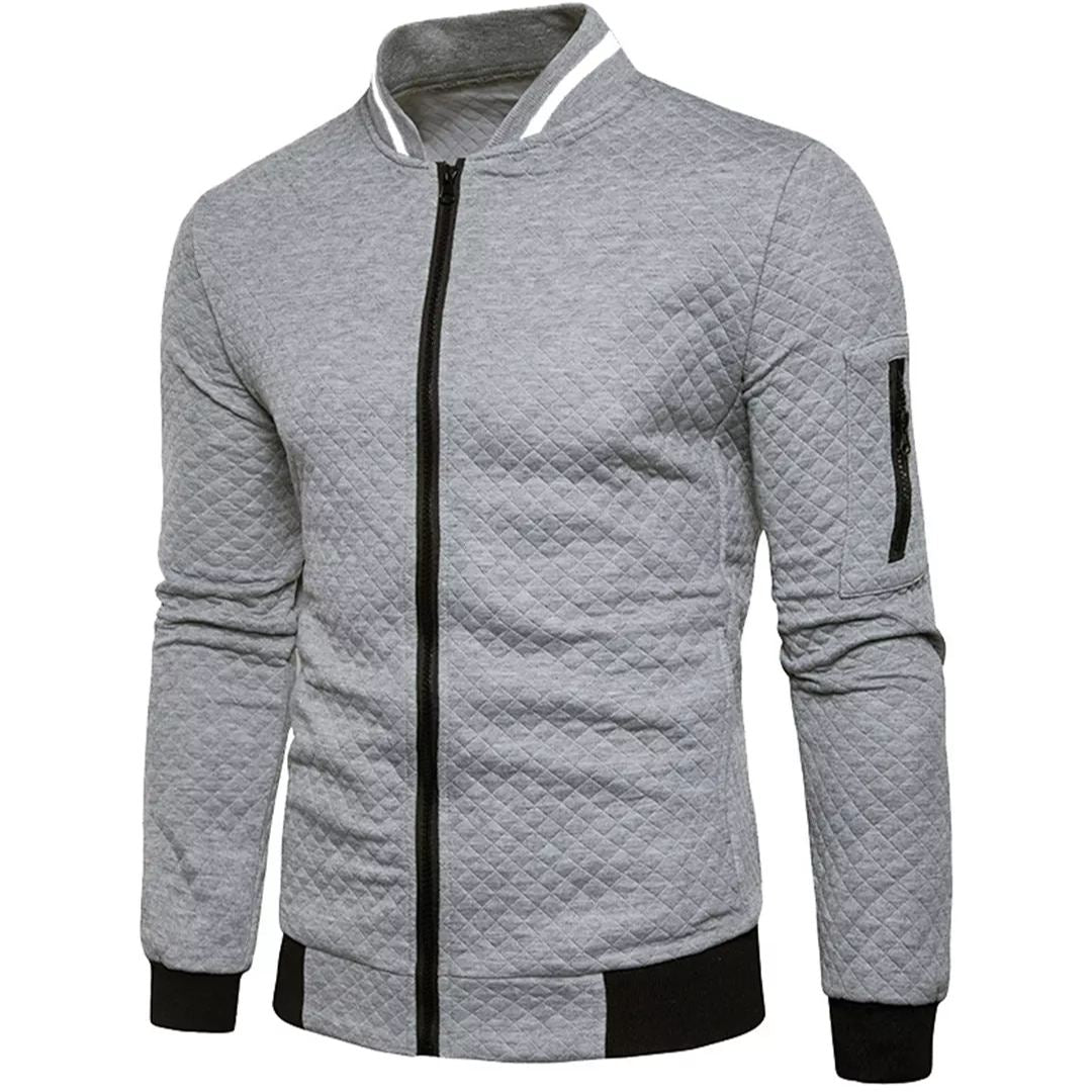 Valenzora | Jacquard Bomberjacke mit Reißverschluss