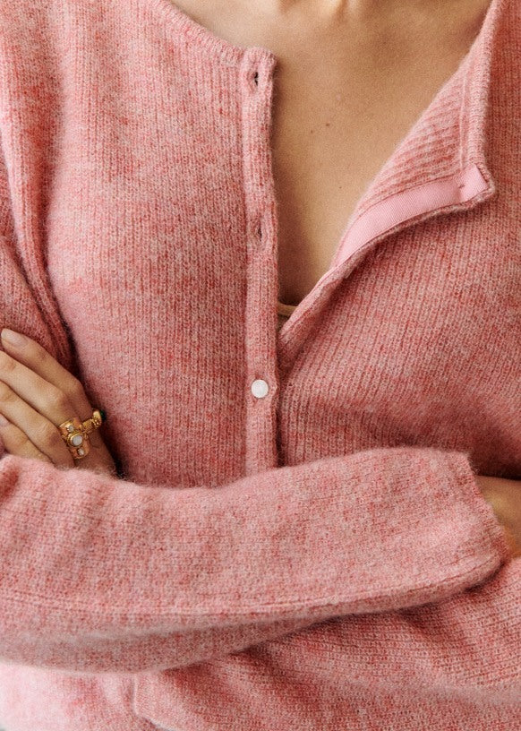 Valenzora | Super soft chint cardigan with buttons