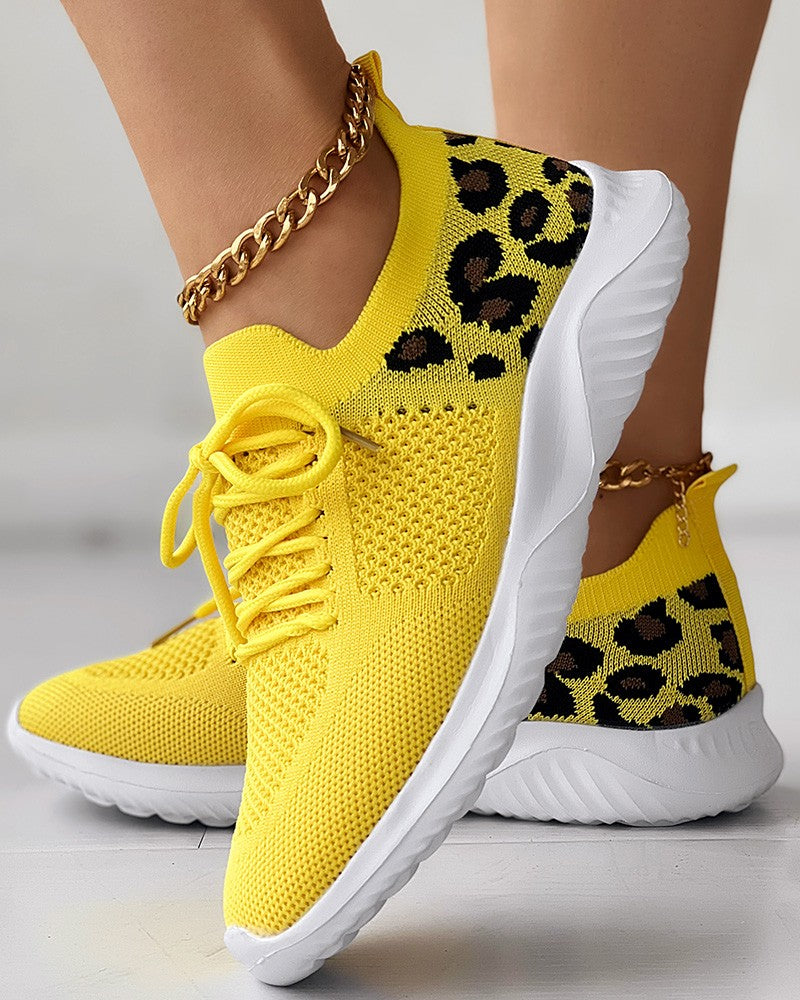 Irene™ | Leopard-Spitzen-Schuhe Atmungsaktive Freizeitschuhe