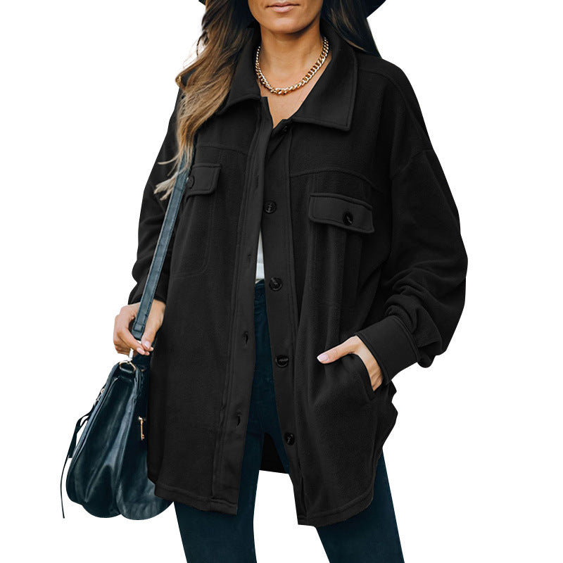 Valenzora | Fleece-Knopfjacke
