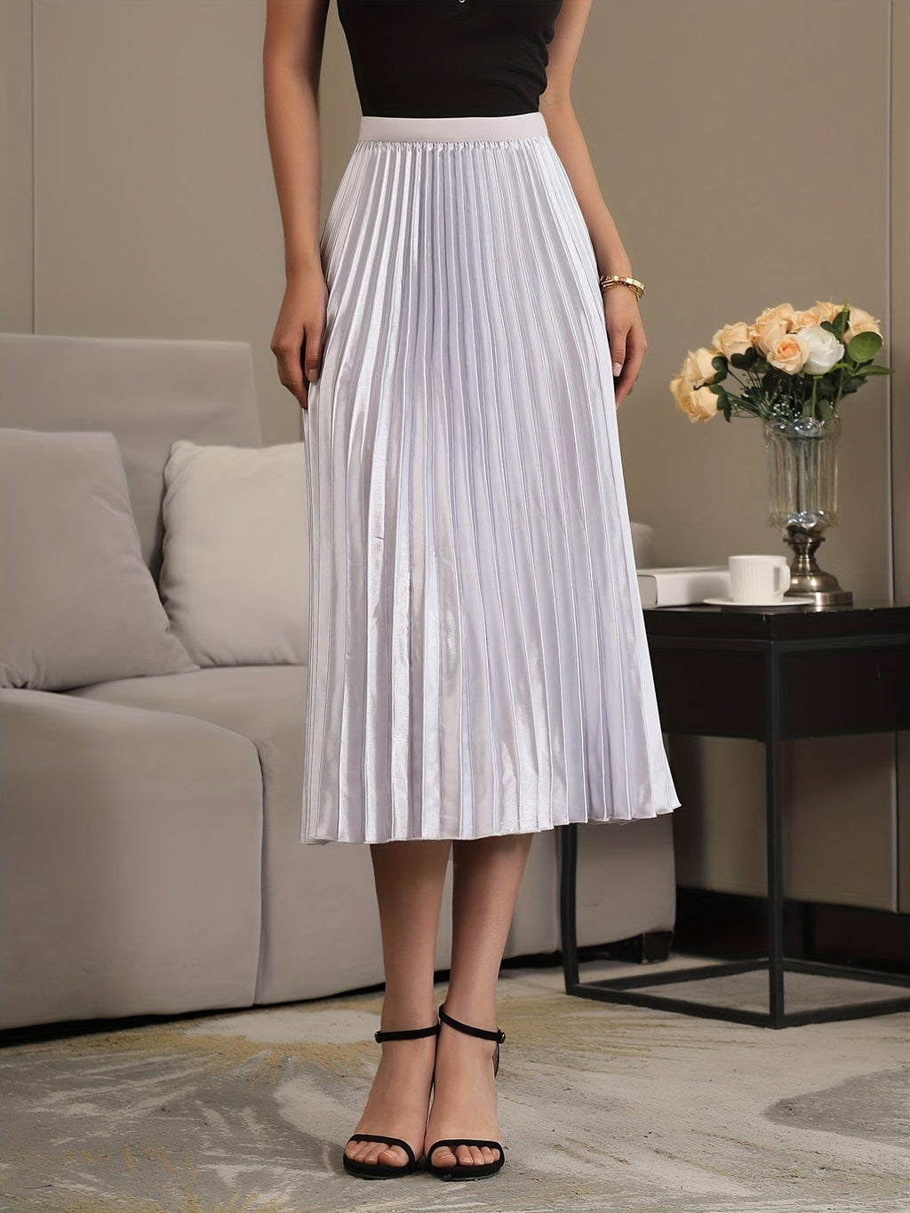 Valenzora | Eleganter A-Linien-Faltenrock
