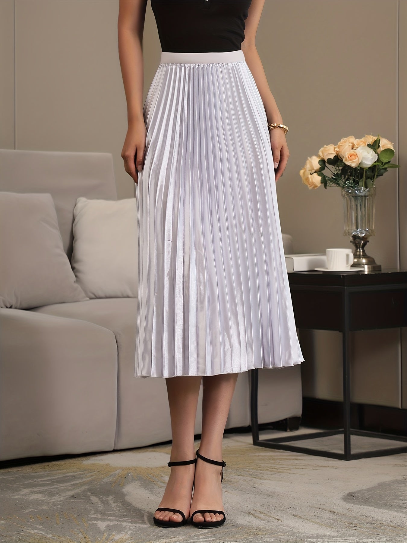 Valenzora | Eleganter A-Linien-Faltenrock