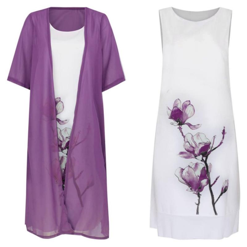 Valenzora | Stylish suit dress with floral pattern