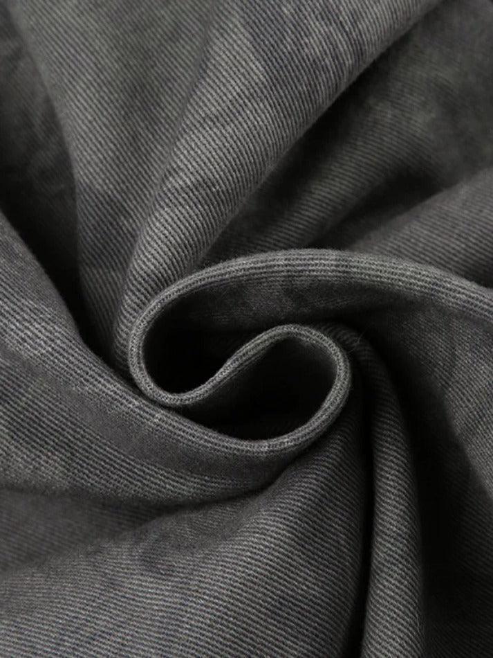Valenzora | Cargohose mit Camouflage-Print, gerafftem Bund und mehreren Taschen