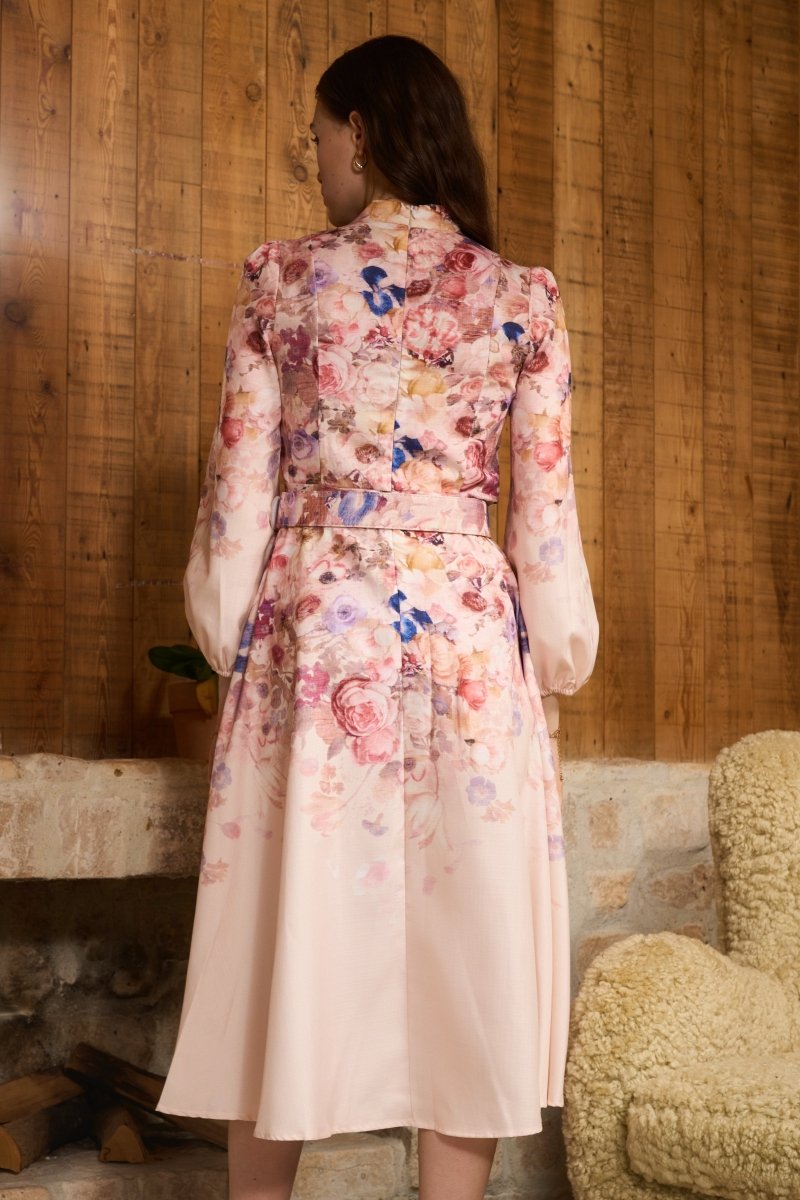 Valenzora | Midikleid mit Blumenmuster