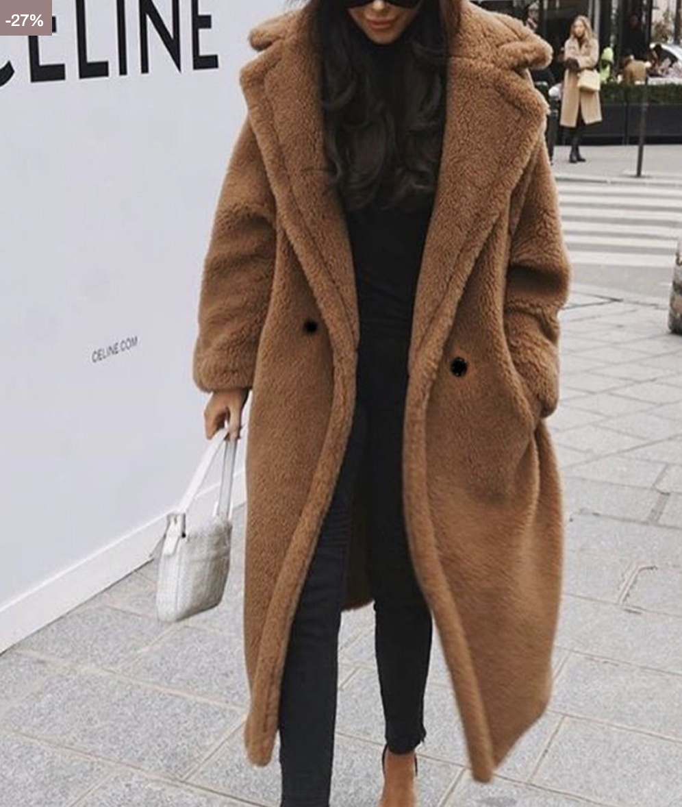 Valenzora | Premium Teddy Trench Coat for Women