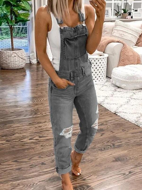 Valenzora | Zerrissene Overalls