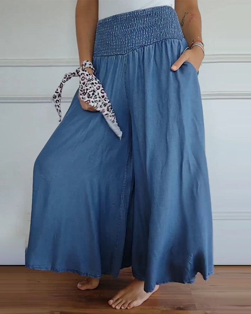 Valenzora | High-waisted baggy trousers for women