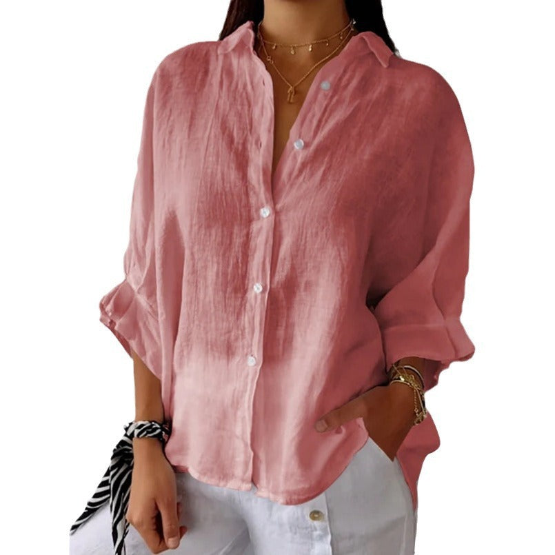 Valenzora | Fashionable top made of cotton and linen