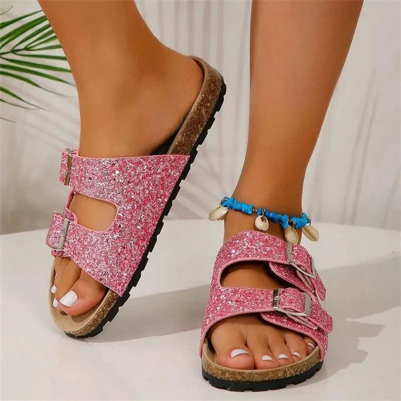 Valenzora | Slippers with double buckle