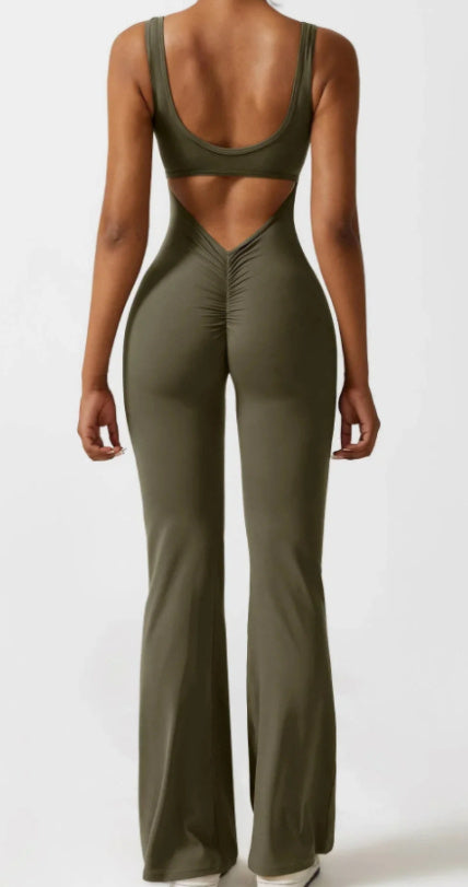 Valenzora | Yoga-Bodysuit – lässig, nahtlos mit offenen Details, Damenbekleidung