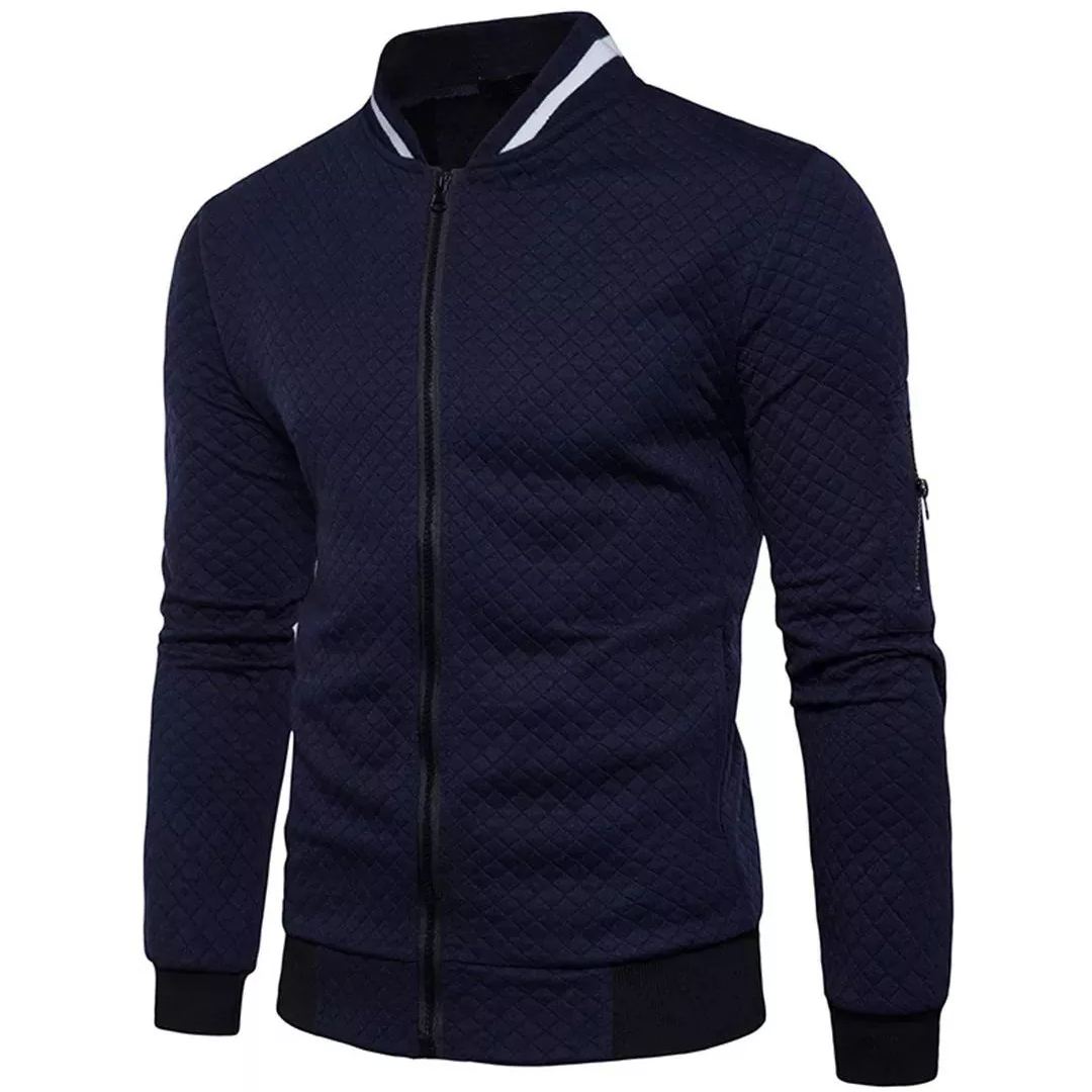 Valenzora | Jacquard Bomberjacke mit Reißverschluss