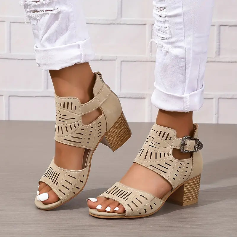 Valenzora | Women's sandals with a thick heel