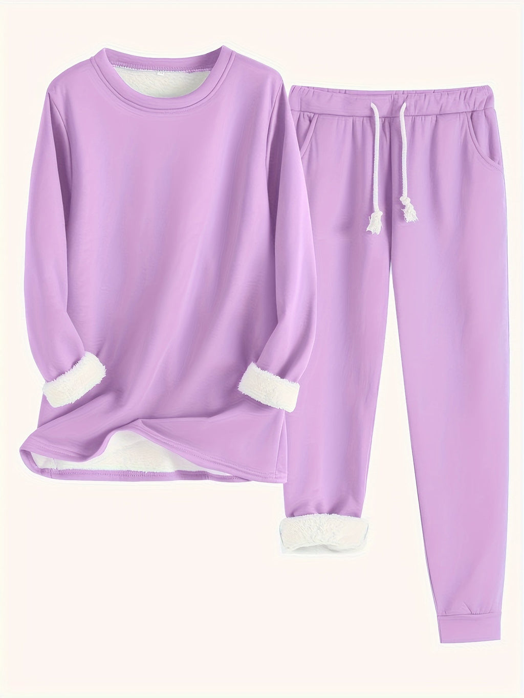 Valenzora | Stylisches Winter-Casual Thermo-Sweatshirt und Jogginghosen-Set für Damen
