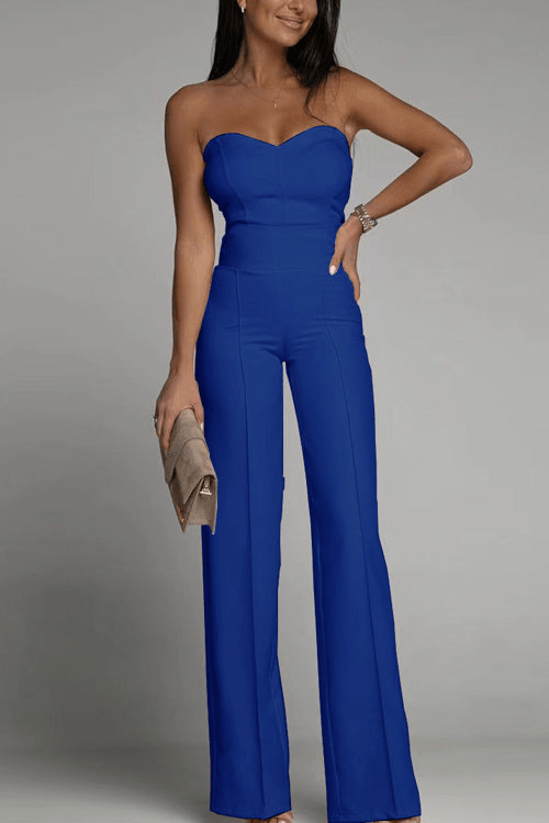 Valenzora | Elegant Strapless Jumpsuit for Women Set