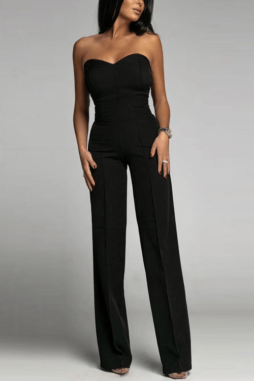 Valenzora | Elegant Strapless Jumpsuit for Women Set