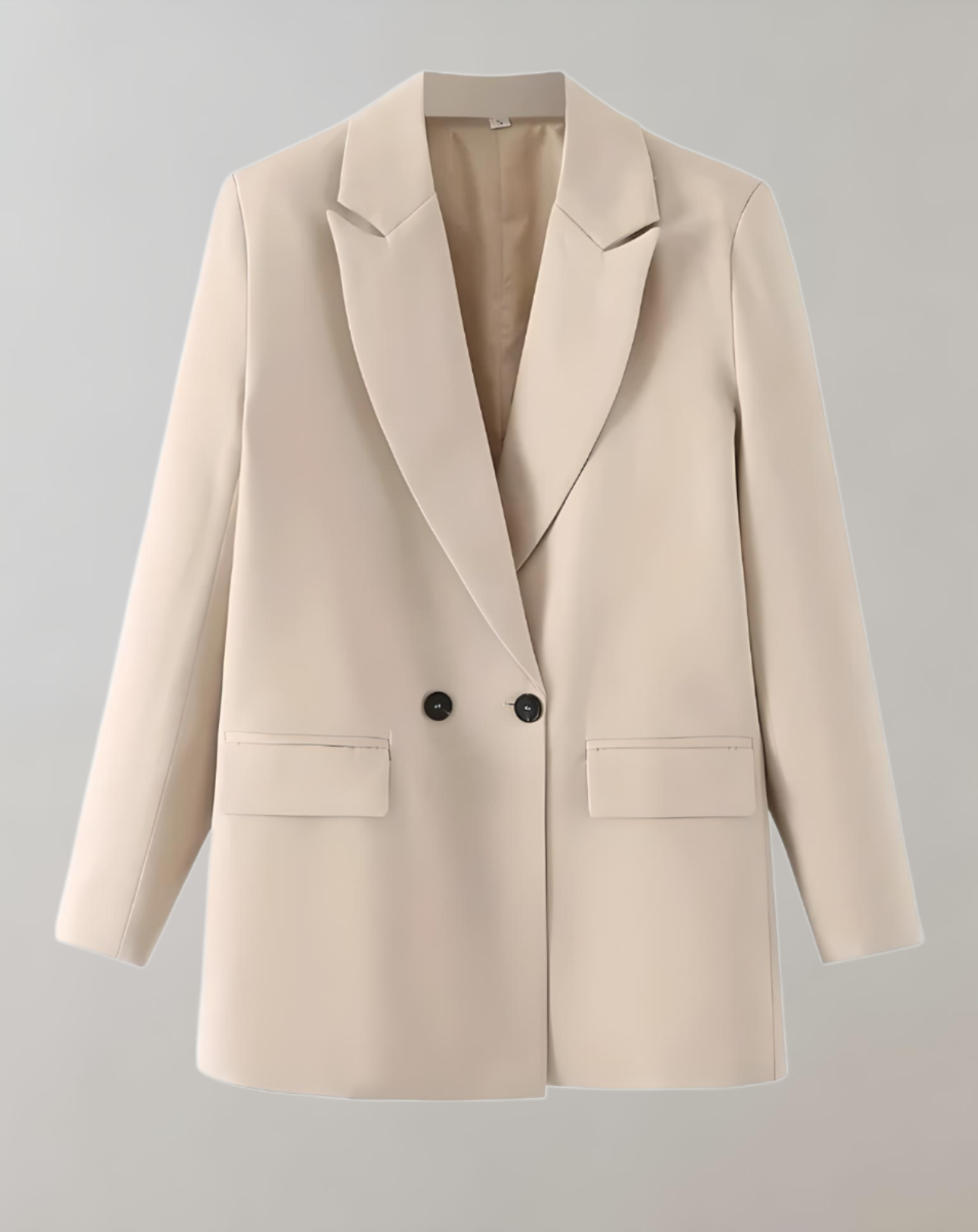 Valenzora | Comfortable solid color formal plus size collar blazer