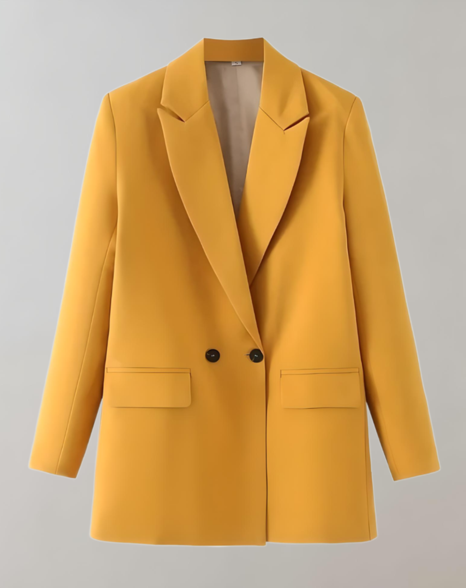 Valenzora | Comfortable solid color formal plus size collar blazer