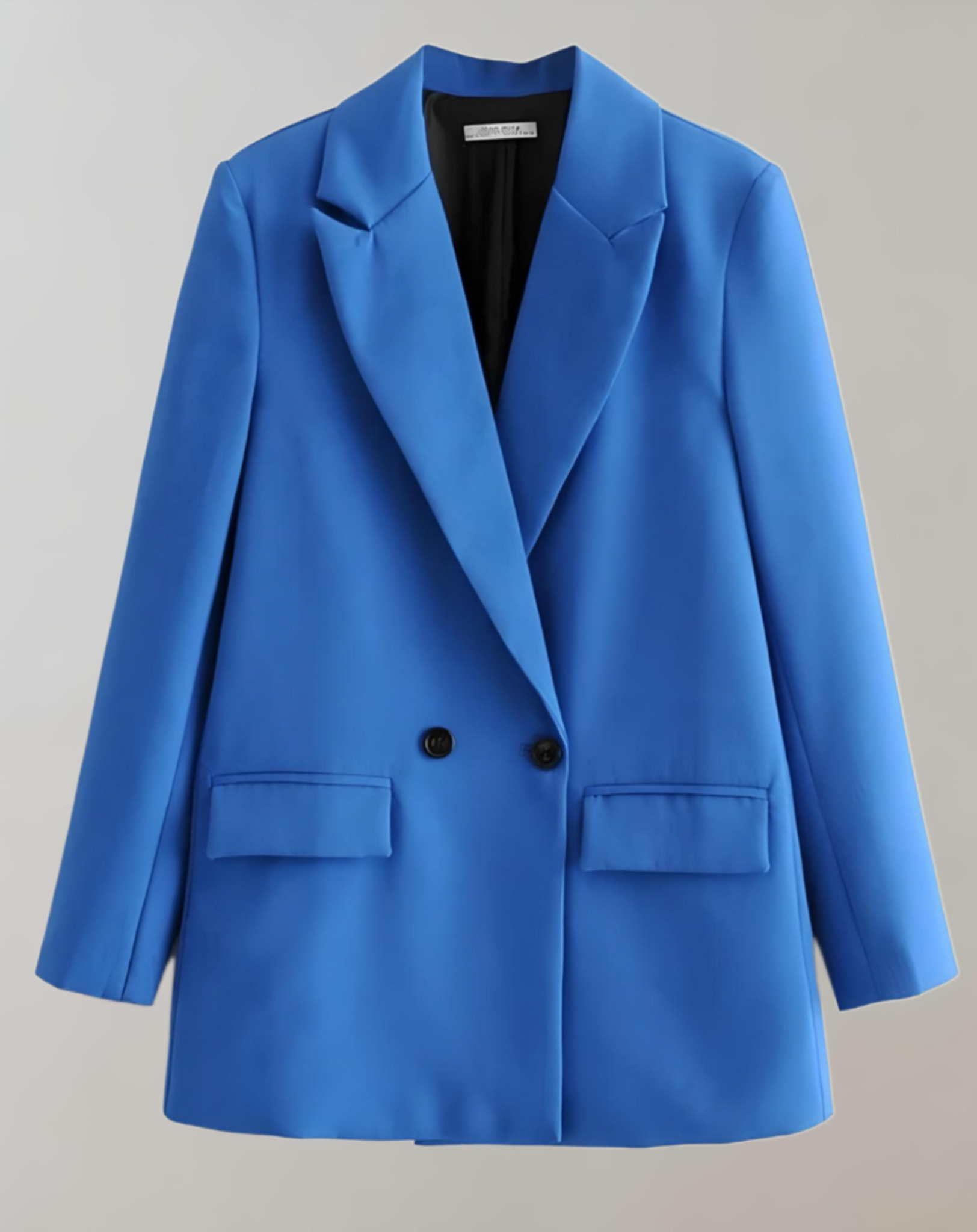Valenzora | Comfortable solid color formal plus size collar blazer