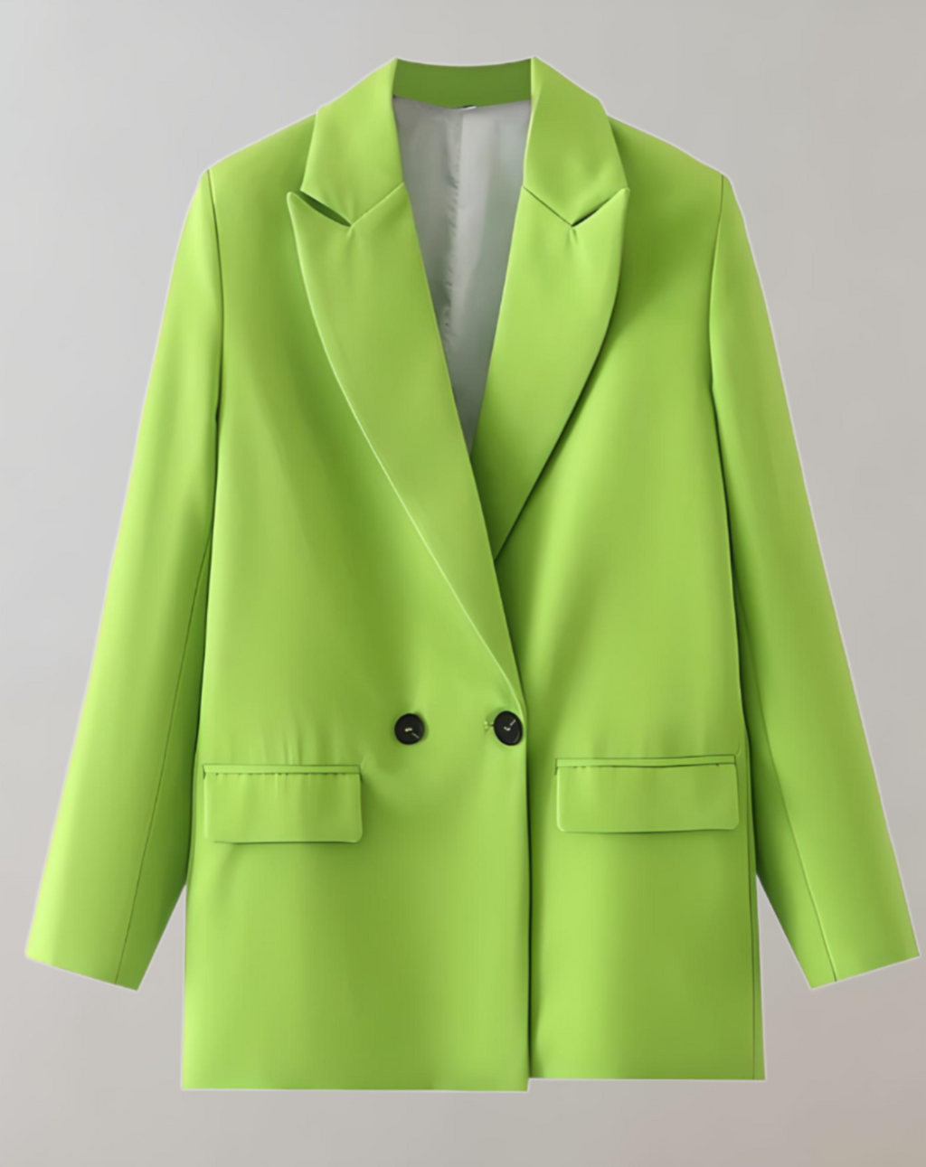 Valenzora | Comfortable solid color formal plus size collar blazer