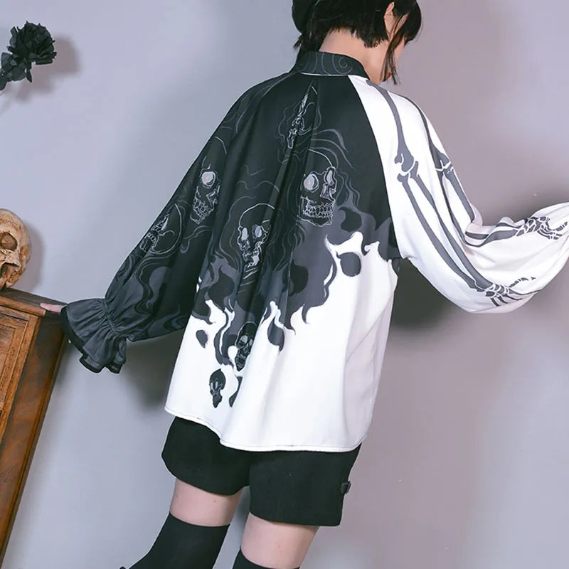 Valenzora | Stylish skull print women's shirts