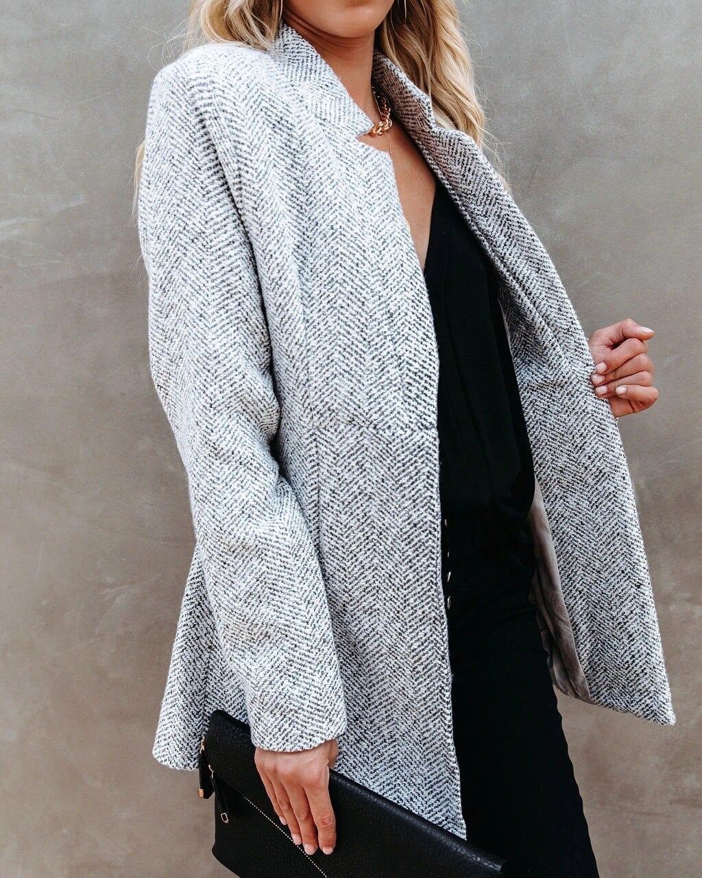Valenzora Strickjacke mit Schalkragen