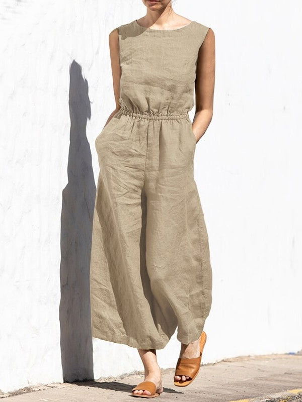 Valenzora | Damen militärgrüner Sommer-Büro-Overall