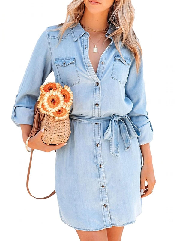 Valenzora | Fashion Women's Relaxed Denim Dress