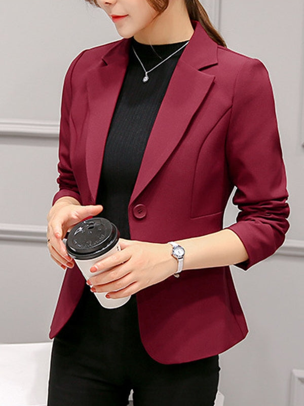 Valenzora | Schwarzer Blazer für Damen, Bürojacke, Anzugjacke mit Taschen