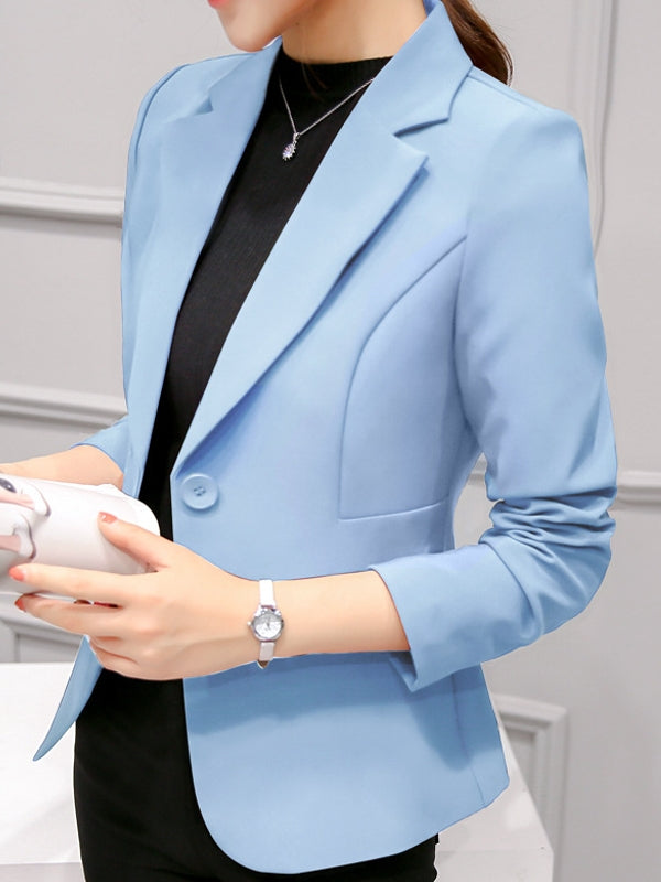 Valenzora | Schwarzer Blazer für Damen, Bürojacke, Anzugjacke mit Taschen