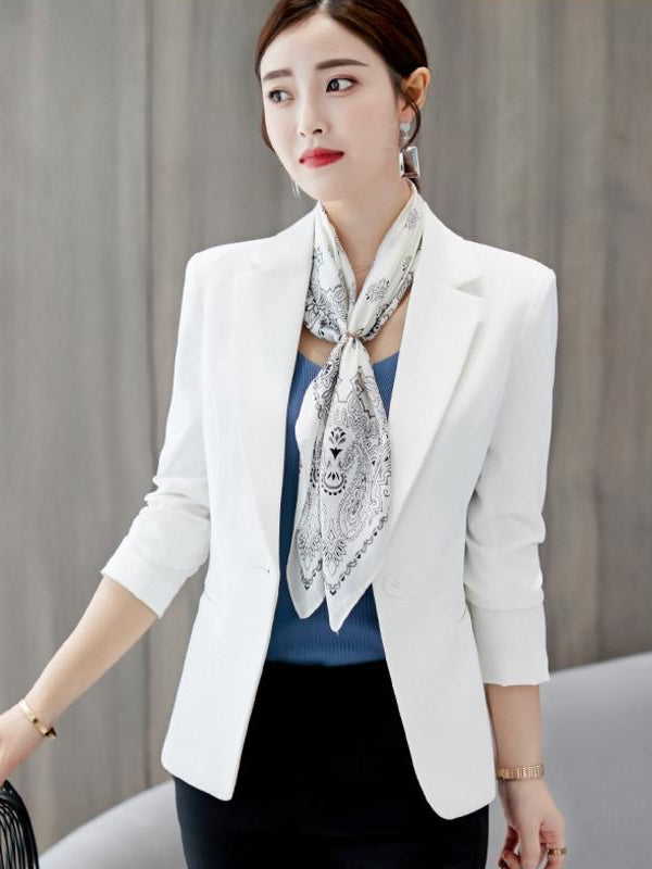 Valenzora | Schwarzer Blazer für Damen, Bürojacke, Anzugjacke mit Taschen
