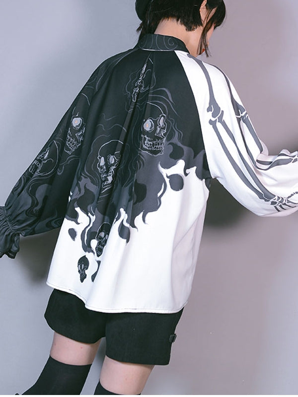 Valenzora | Stylish skull print women's shirts