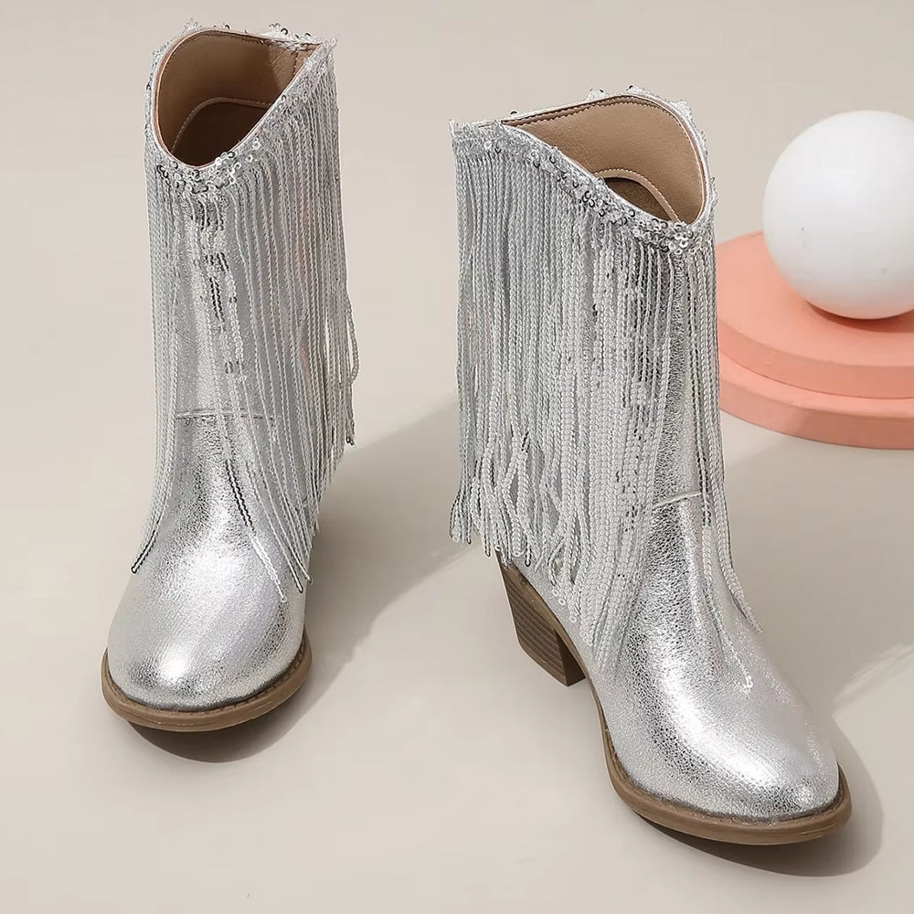 Valenzora | Tupsut Pink Elegant Britannia Princess Kids Boots