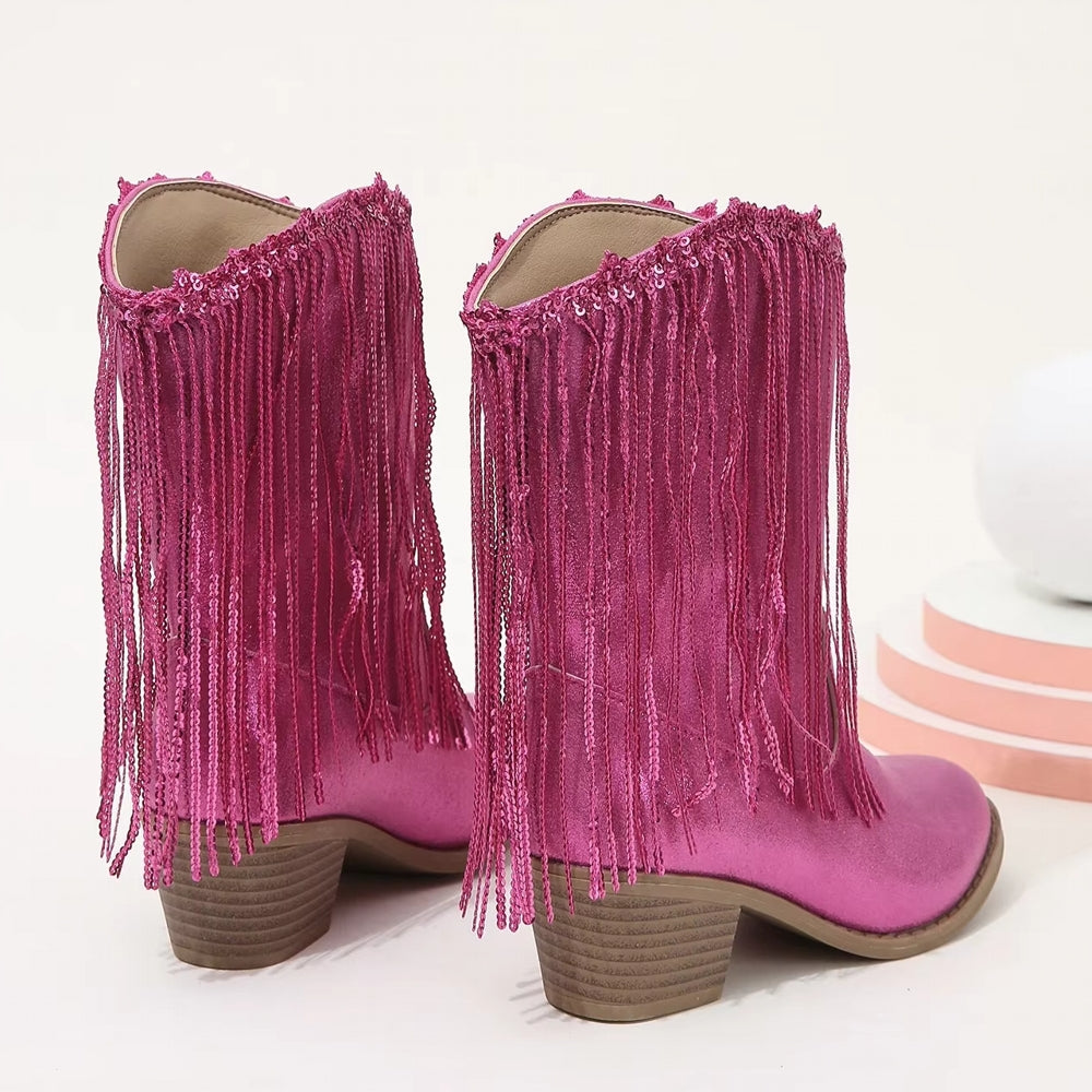 Valenzora | Tupsut Pink Elegant Britannia Princess Kids Boots