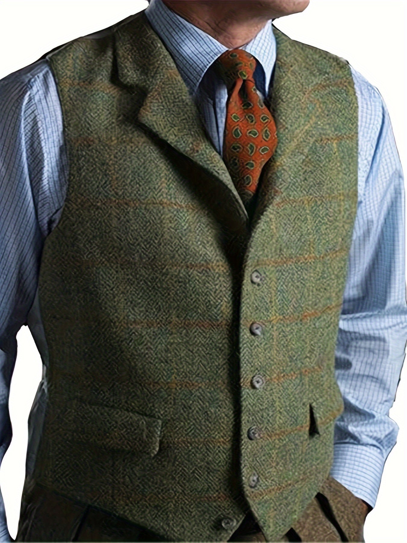 Valenzora | Checkered wool vest